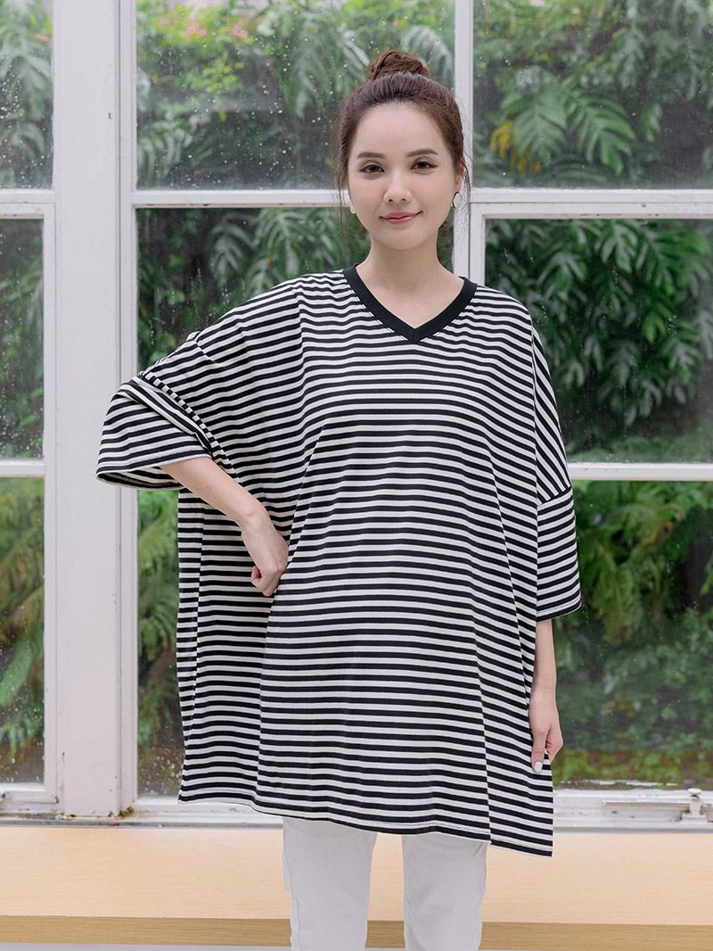棠棠媽咪孕婦裝,條紋,上衣,韓國空運,孕婦穿搭,孕婦裝哪裡買