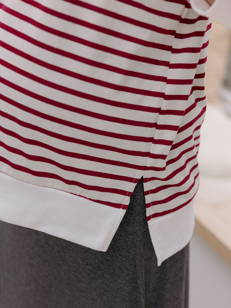 棠棠媽咪孕婦裝,條紋,百搭款,棉