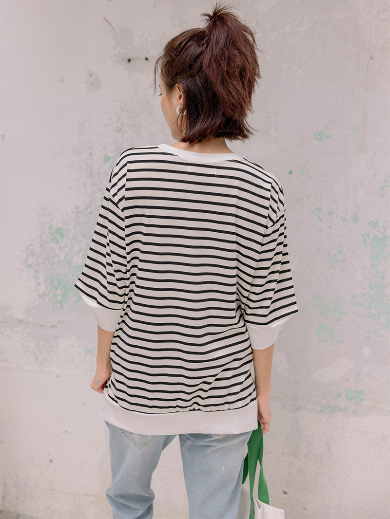 棠棠媽咪孕婦裝,條紋,百搭款,棉