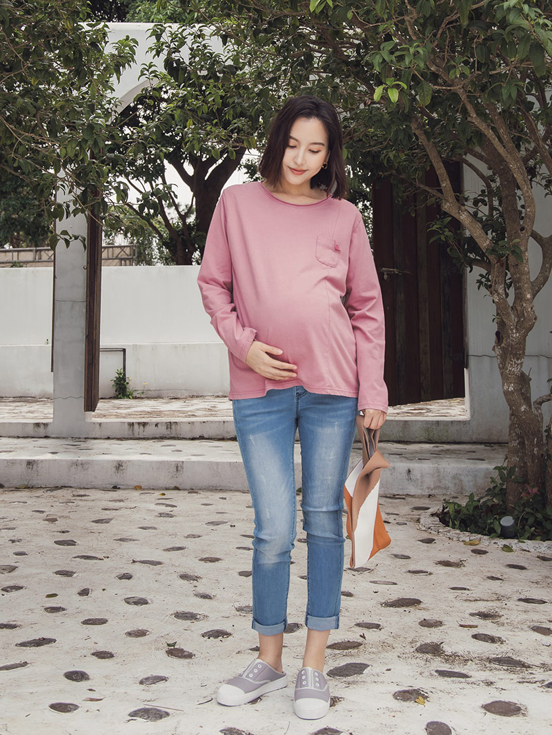 棠棠媽咪孕婦裝,韓國空運,棉,純色,孕婦穿搭,孕婦裝哪裡買