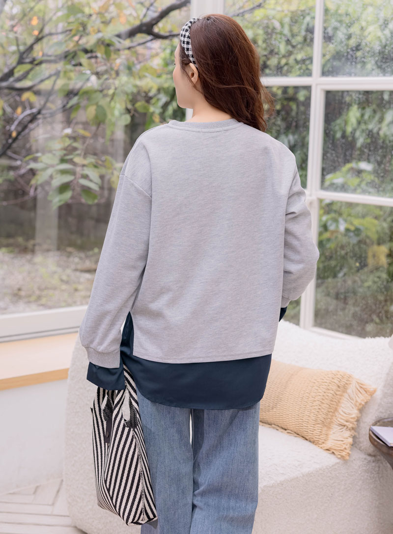 棠棠媽咪孕婦裝,孕婦上衣,假二件,秋冬,孕婦首選