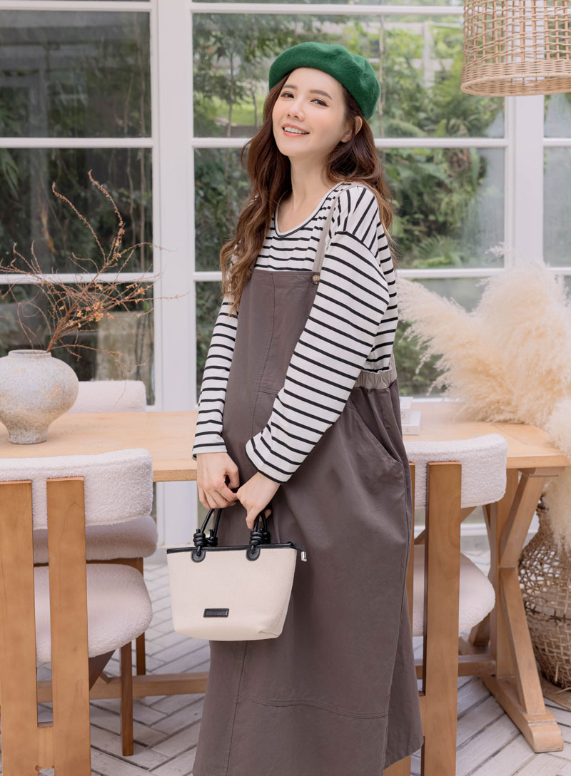 棠棠媽咪孕婦裝,秋冬推薦,條紋,百搭單品