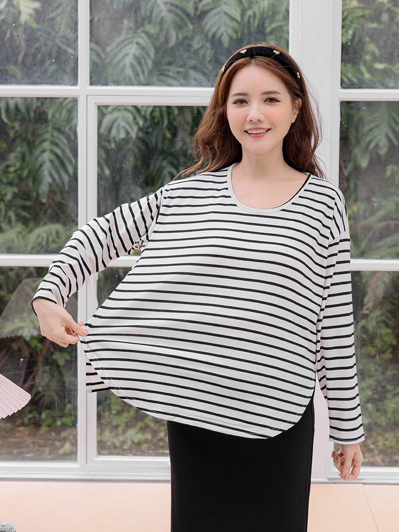 棠棠媽咪孕婦裝,秋冬推薦,條紋,百搭單品