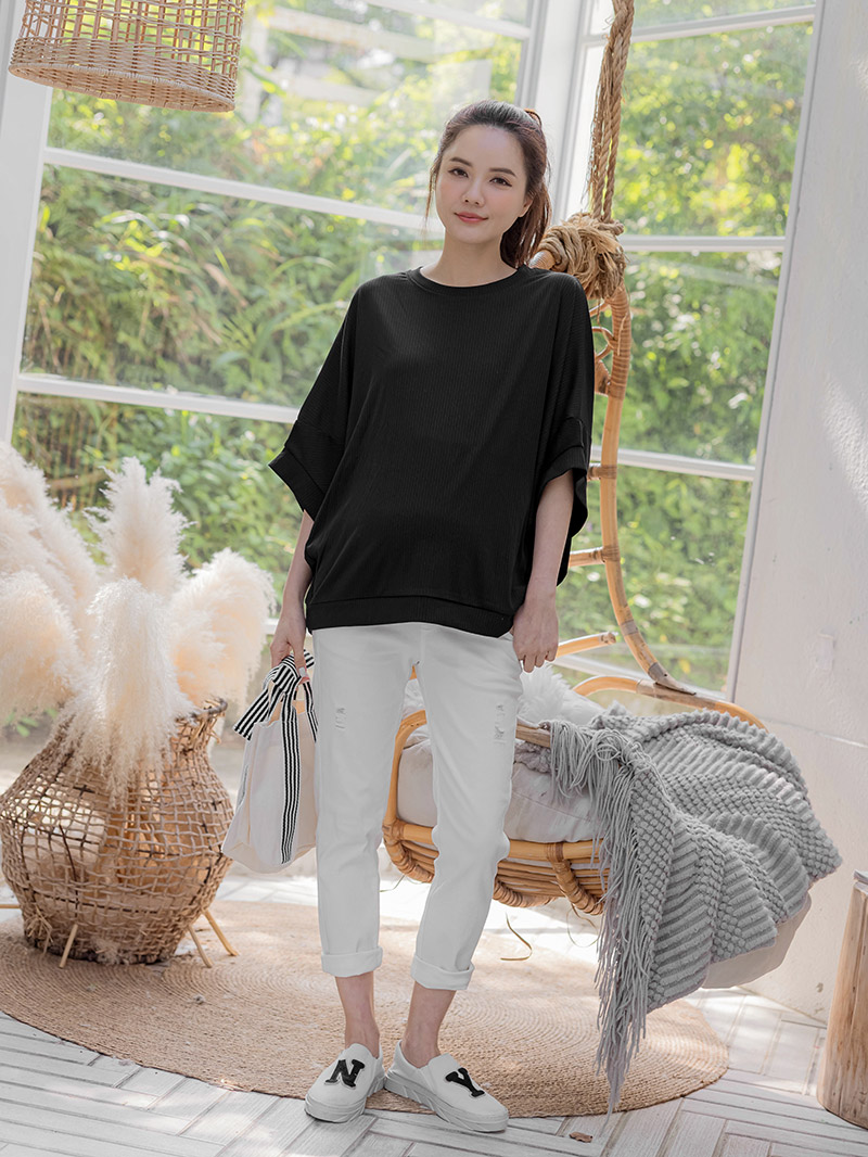 棠棠媽咪孕婦裝,涼感,坑條,夏季推薦,新手媽咪,懷孕穿搭