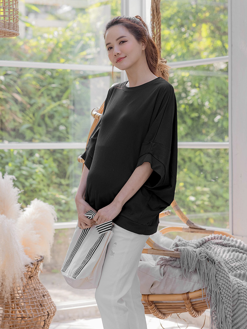 棠棠媽咪孕婦裝,涼感,坑條,夏季推薦,新手媽咪,懷孕穿搭