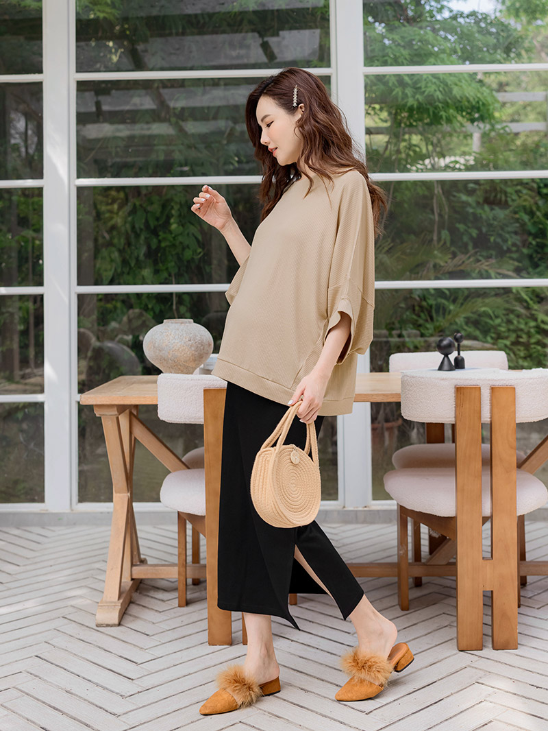 棠棠媽咪孕婦裝,涼感,坑條,夏季推薦,新手媽咪,懷孕穿搭