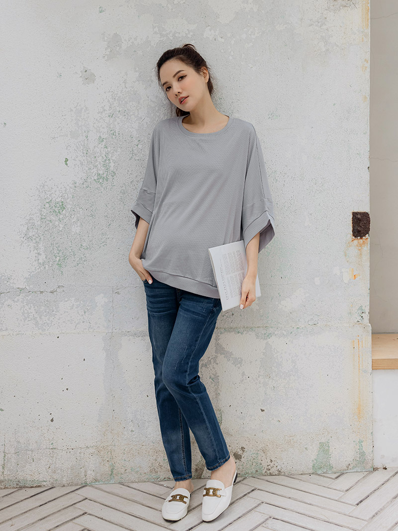 棠棠媽咪孕婦裝,涼感,坑條,夏季推薦,新手媽咪,懷孕穿搭