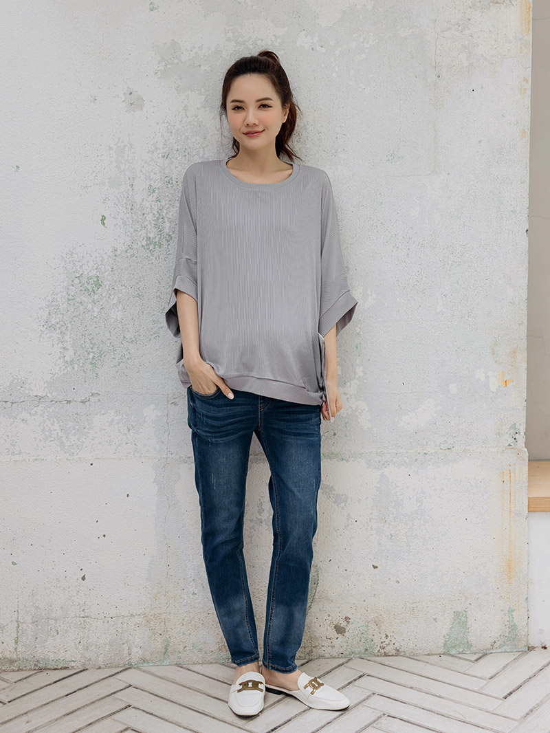 棠棠媽咪孕婦裝,涼感,坑條,夏季推薦,新手媽咪,懷孕穿搭