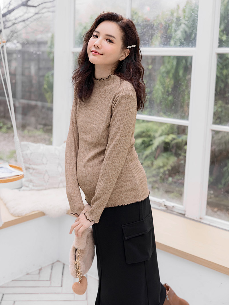 棠棠媽咪孕婦裝,捲邊,針織,保暖,哺乳衣,懷孕推薦,孕婦裝哪裡買