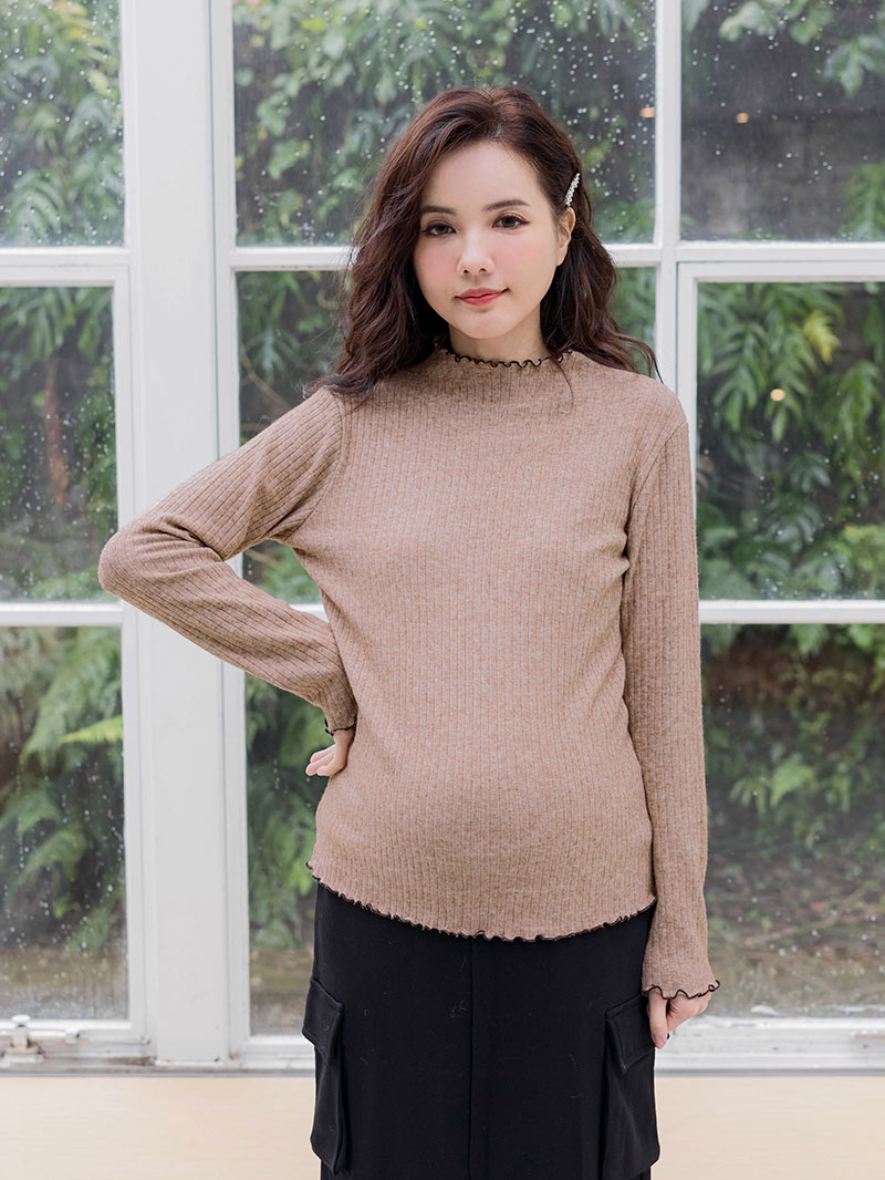 棠棠媽咪孕婦裝,捲邊,針織,保暖,哺乳衣,懷孕推薦,孕婦裝哪裡買