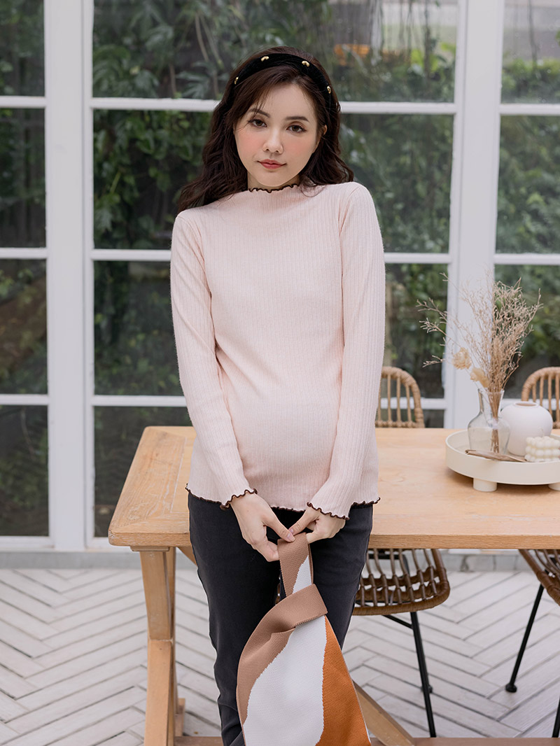 棠棠媽咪孕婦裝,捲邊,針織,保暖,哺乳衣,懷孕推薦,孕婦裝哪裡買