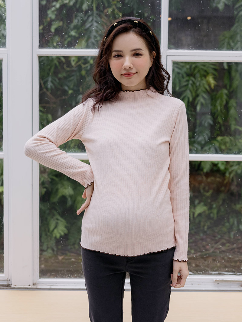 棠棠媽咪孕婦裝,捲邊,針織,保暖,哺乳衣,懷孕推薦,孕婦裝哪裡買