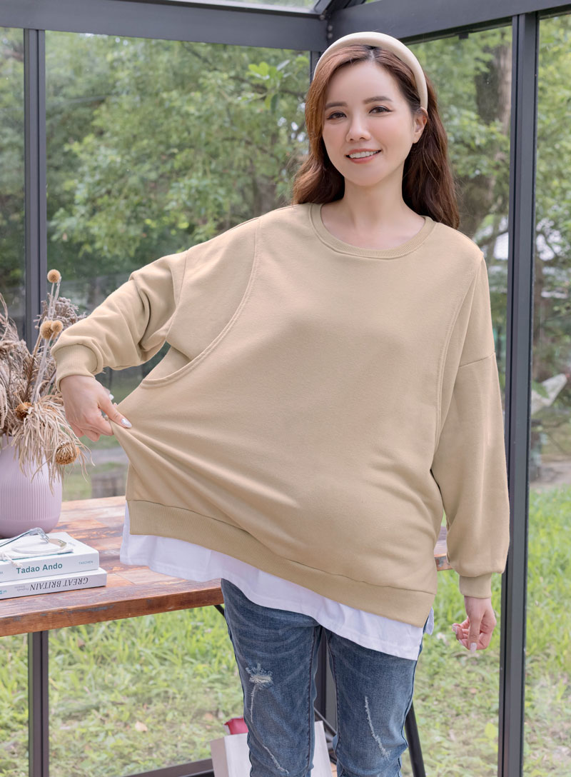 棠棠媽咪孕婦裝,韓國空運,百搭,上衣,側掀式