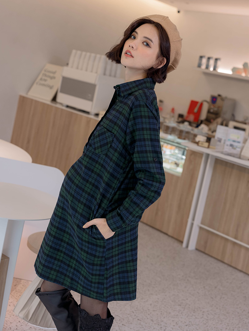 棠棠媽咪孕婦裝,時尚孕婦裝,哺乳洋裝,孕婦穿搭,格紋,懷孕推薦,孕婦裝哪裡買