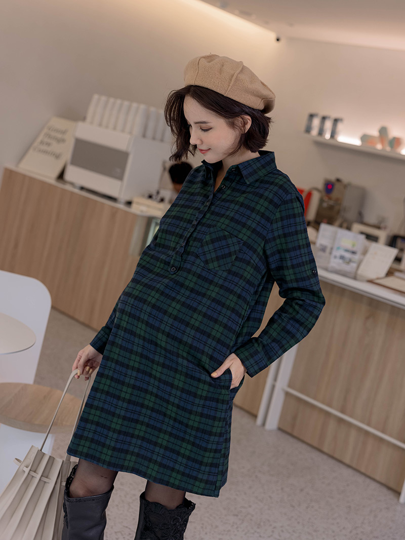 棠棠媽咪孕婦裝,時尚孕婦裝,哺乳洋裝,孕婦穿搭,格紋,懷孕推薦,孕婦裝哪裡買