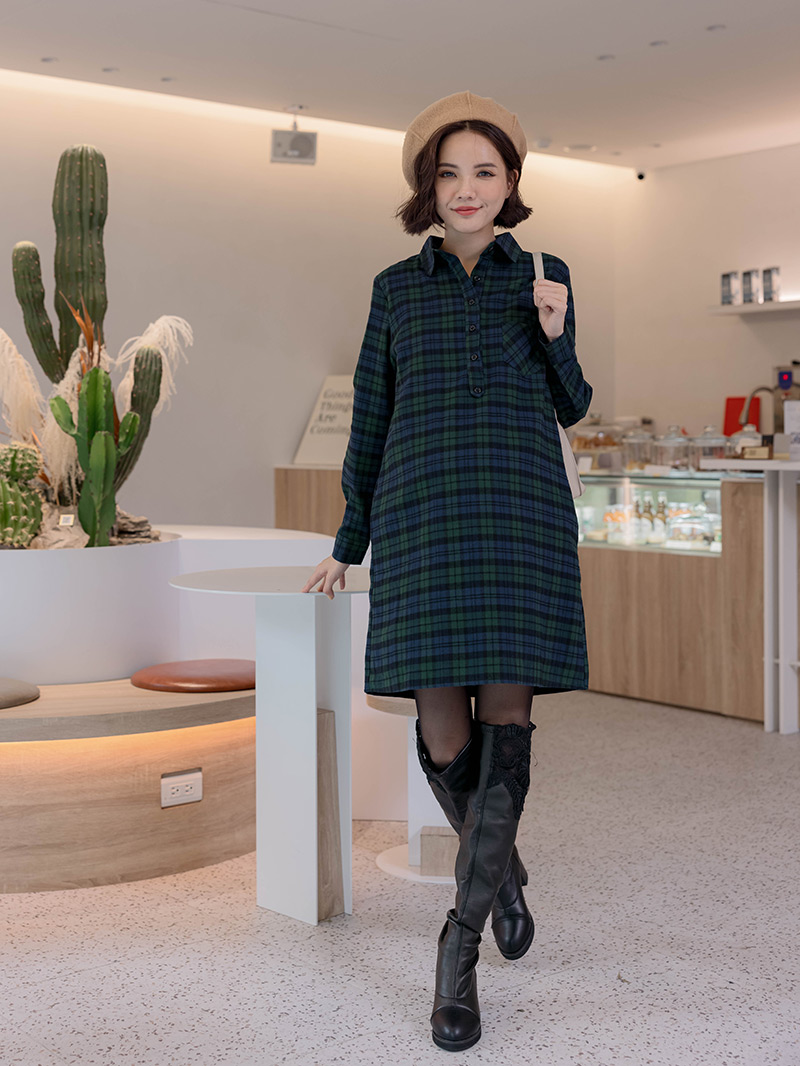 棠棠媽咪孕婦裝,時尚孕婦裝,哺乳洋裝,孕婦穿搭,格紋,懷孕推薦,孕婦裝哪裡買