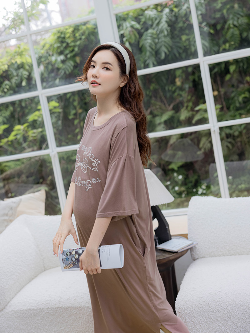 棠棠媽咪孕婦裝,哺乳,洋裝,莫戴爾棉,夏季推薦