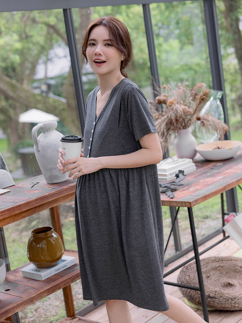 棠棠媽咪孕婦裝,親膚,莫代爾棉,哺乳睡衣,月子服