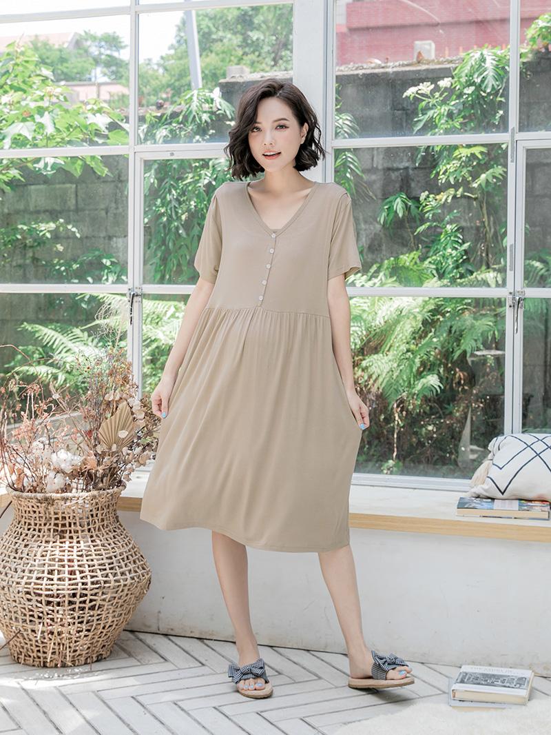 棠棠媽咪孕婦裝,親膚,莫代爾棉,哺乳睡衣,月子服