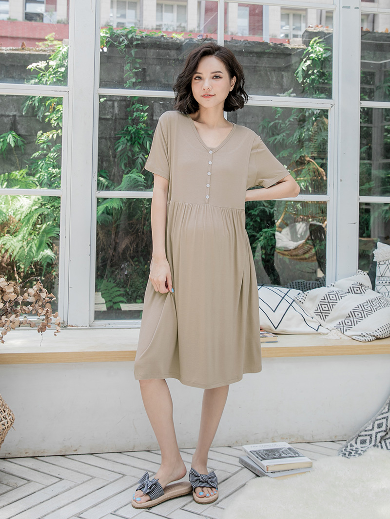 棠棠媽咪孕婦裝,親膚,莫代爾棉,哺乳睡衣,月子服