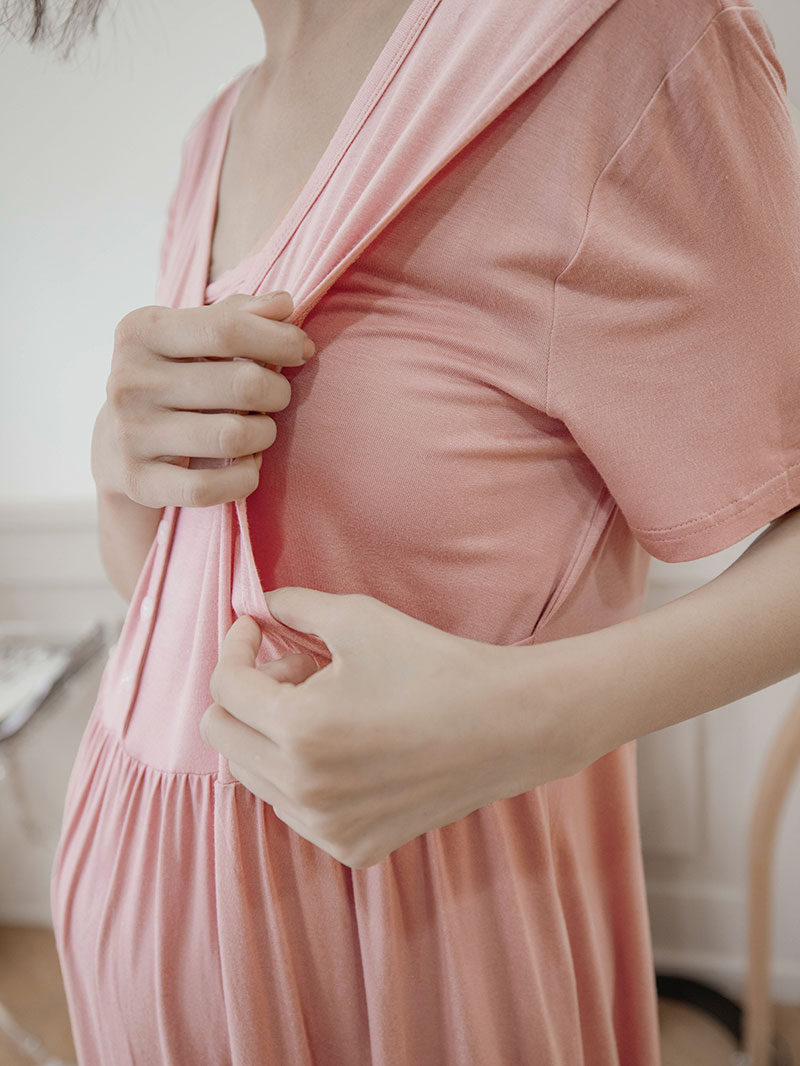 棠棠媽咪孕婦裝,親膚,莫代爾棉,哺乳睡衣,月子服