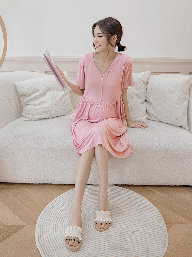 棠棠媽咪孕婦裝,親膚,莫代爾棉,哺乳睡衣,月子服