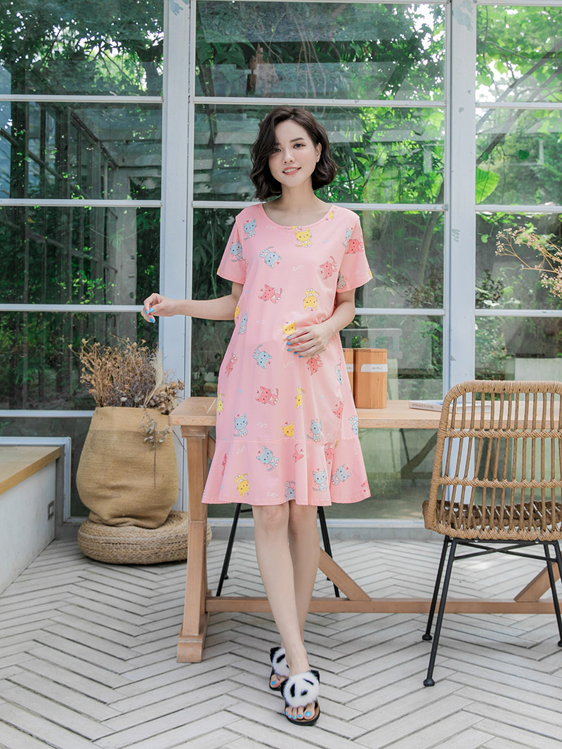 棠棠媽咪孕婦裝,時尚孕婦裝,哺乳洋裝,居家服,貓咪,懷孕推薦,孕婦裝哪裡買