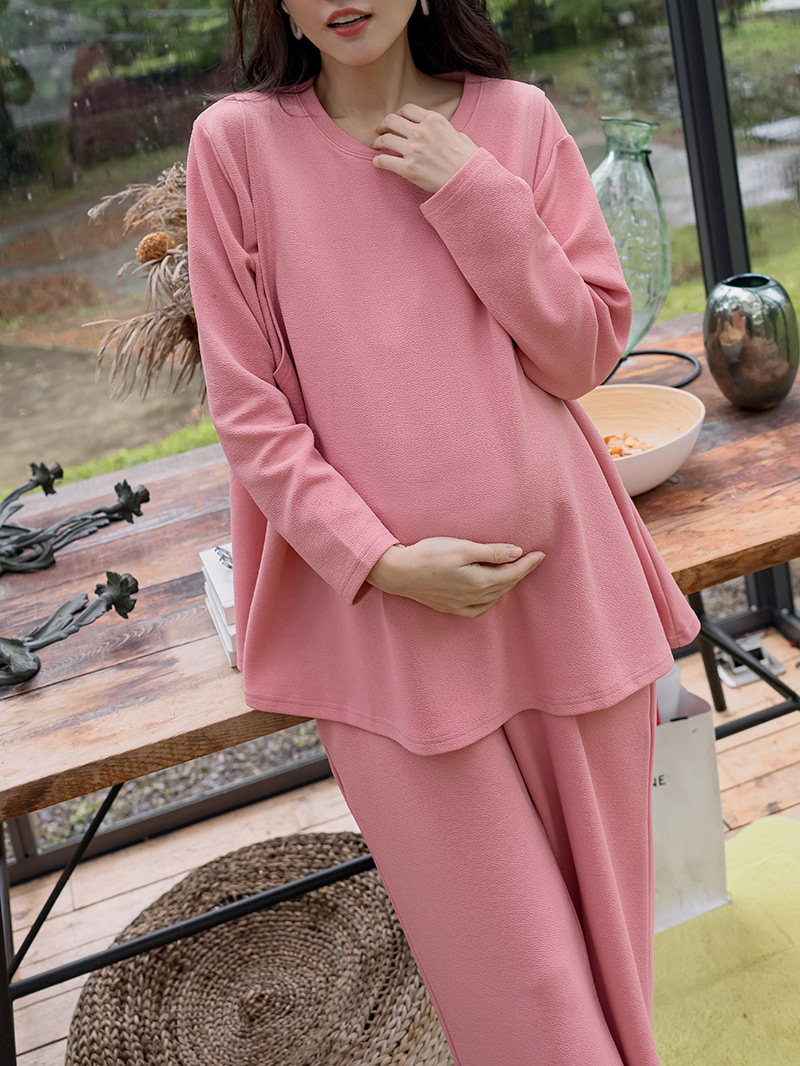 棠棠媽咪孕婦裝,哺乳,套款,斜紋布,側掀式