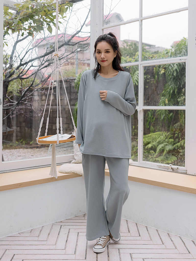棠棠媽咪孕婦裝,哺乳,套款,斜紋布,側掀式