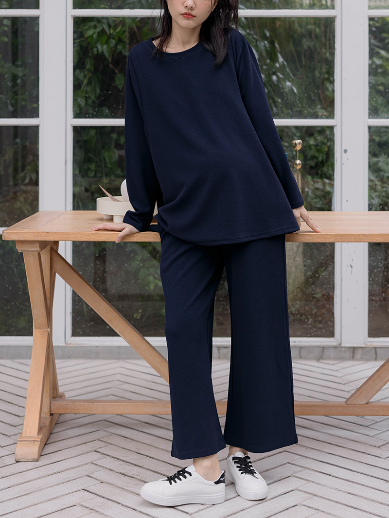 棠棠媽咪孕婦裝,哺乳,套款,斜紋布,側掀式