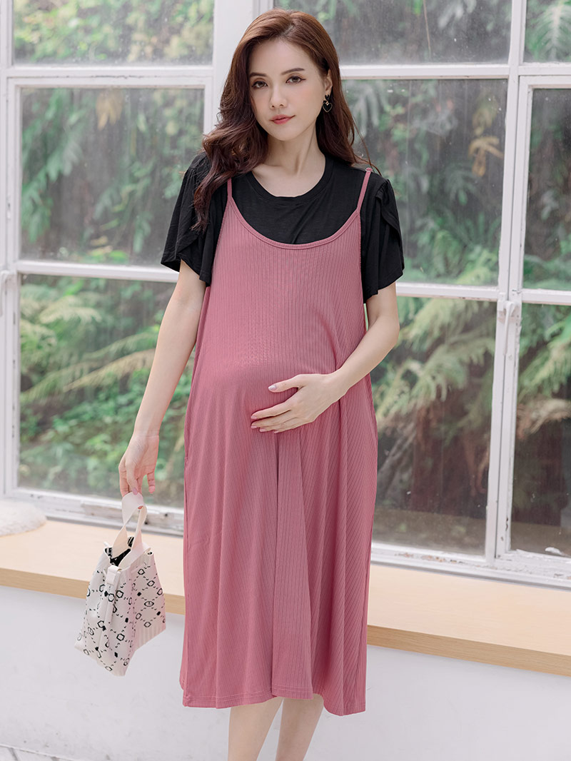 棠棠媽咪孕婦裝,韓系,吊帶裙,百搭,孕婦穿搭,孕婦裝哪裡買