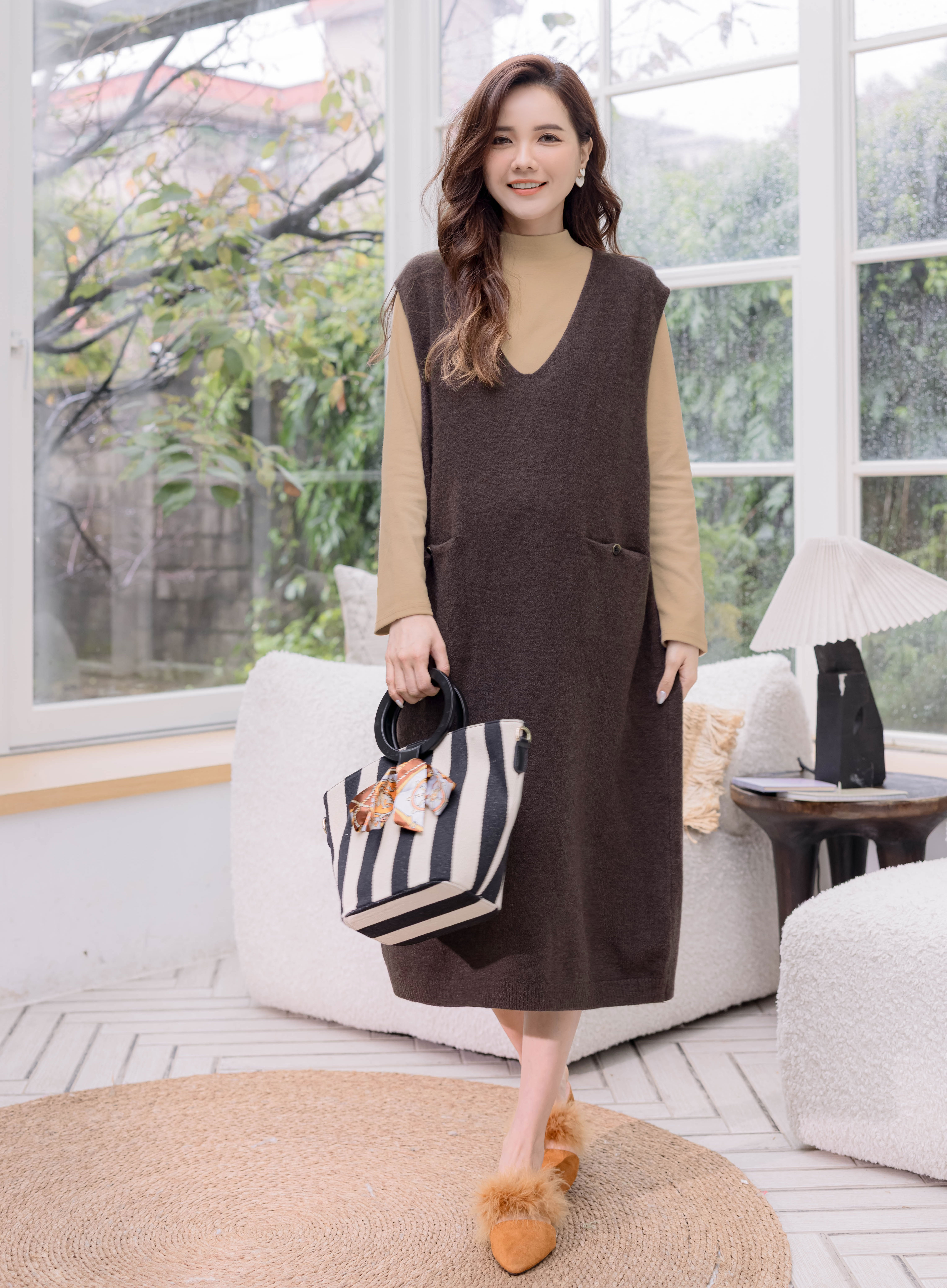 棠棠媽咪孕婦裝,韓國空運,秋冬,磨毛,內搭衣,孕婦裝哪裡買,懷孕穿搭