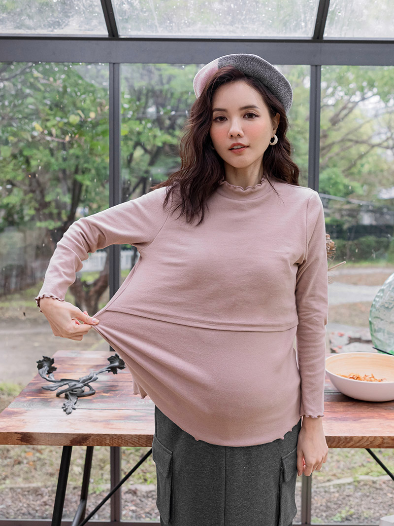 棠棠媽咪孕婦裝,捲邊,外磨毛,保暖,哺乳衣,懷孕推薦,孕婦裝哪裡買
