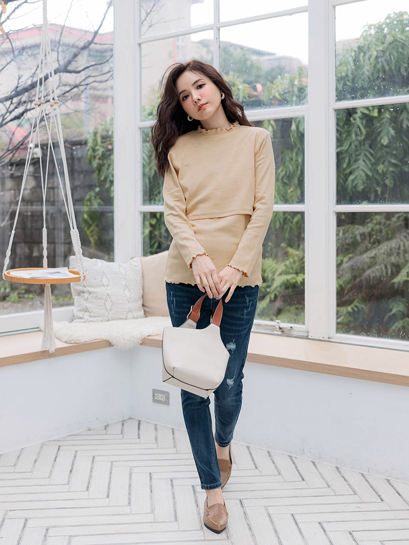 棠棠媽咪孕婦裝,捲邊,外磨毛,保暖,哺乳衣,懷孕推薦,孕婦裝哪裡買