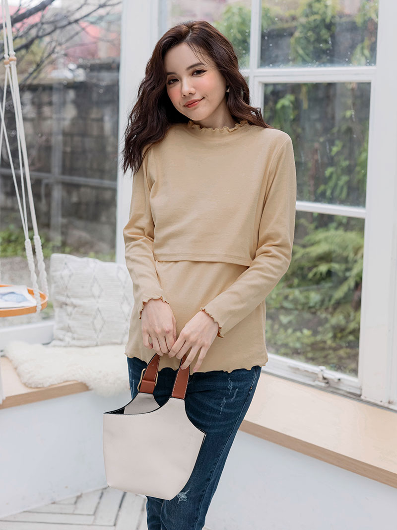 棠棠媽咪孕婦裝,捲邊,外磨毛,保暖,哺乳衣,懷孕推薦,孕婦裝哪裡買