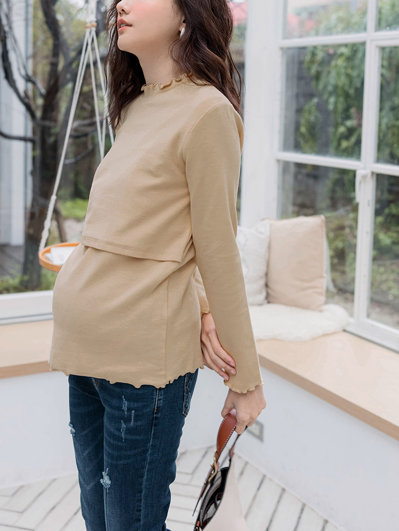 棠棠媽咪孕婦裝,捲邊,外磨毛,保暖,哺乳衣,懷孕推薦,孕婦裝哪裡買