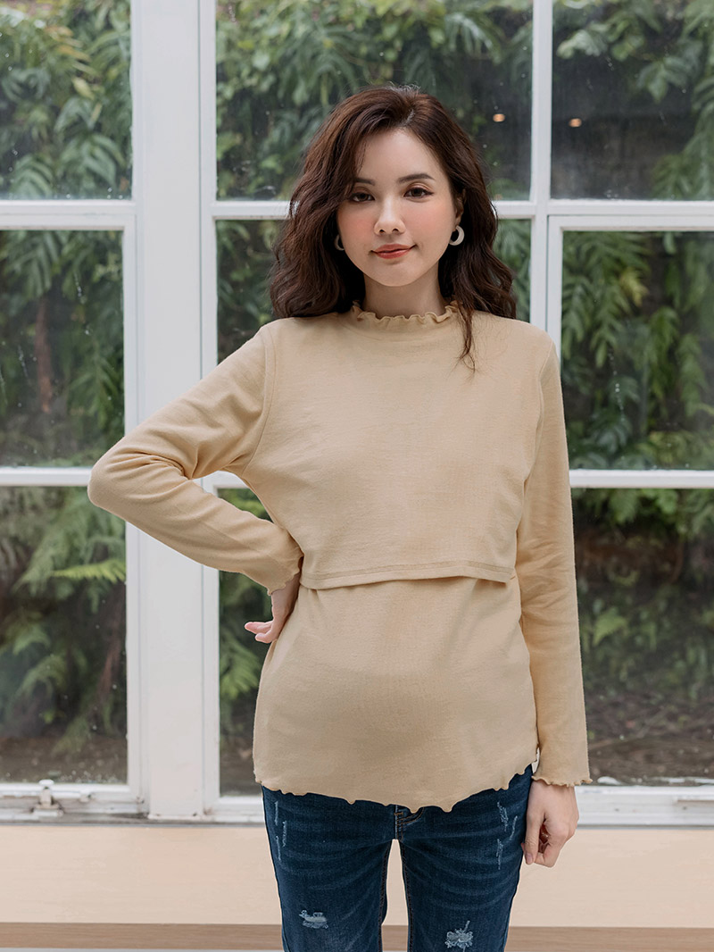 棠棠媽咪孕婦裝,捲邊,外磨毛,保暖,哺乳衣,懷孕推薦,孕婦裝哪裡買